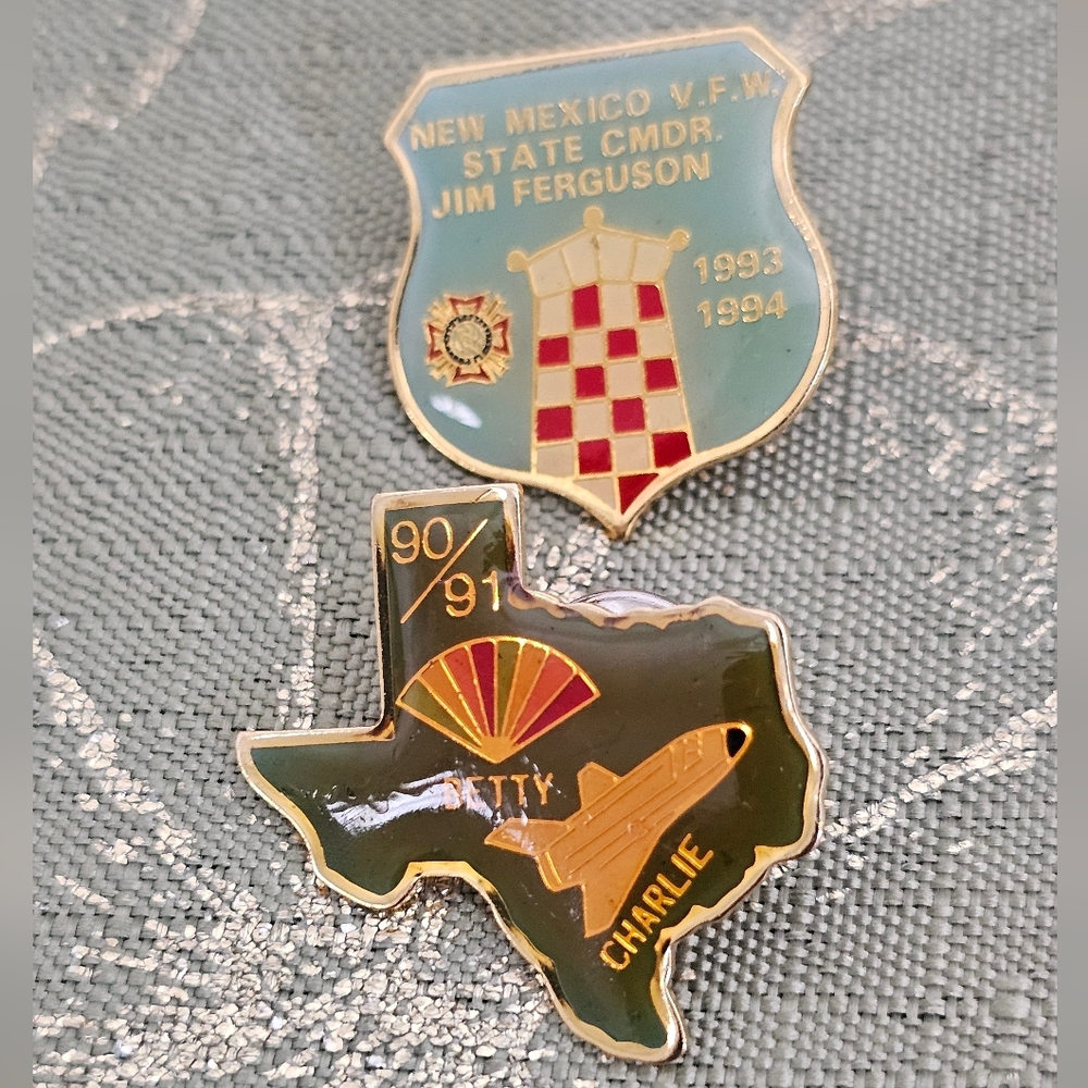 Vintage VFW Pins Set 1990s